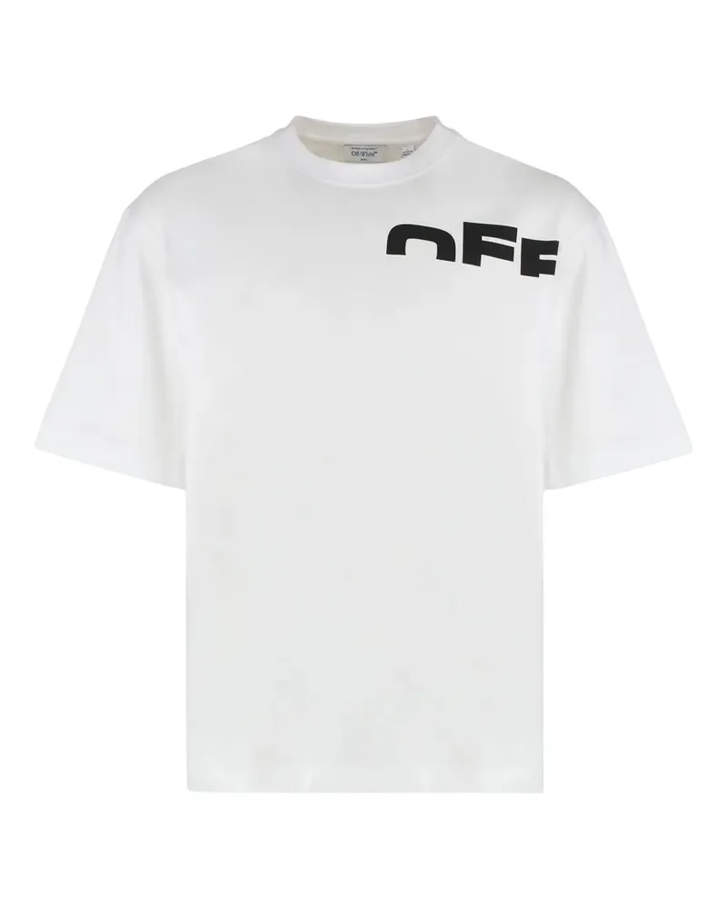 OFF-WHITE Off White - "Shred" T-Shirt für Herren, Skater (Weiß/Schwarz Weiß