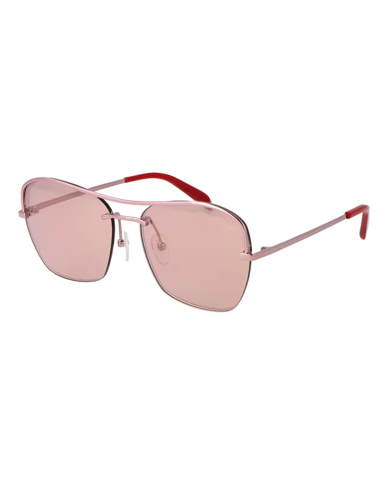 Emilio Pucci Roségoldene Metallsonnenbrille Roségold