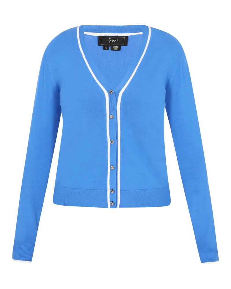 FAINA Strickjacke - Blau Blau
