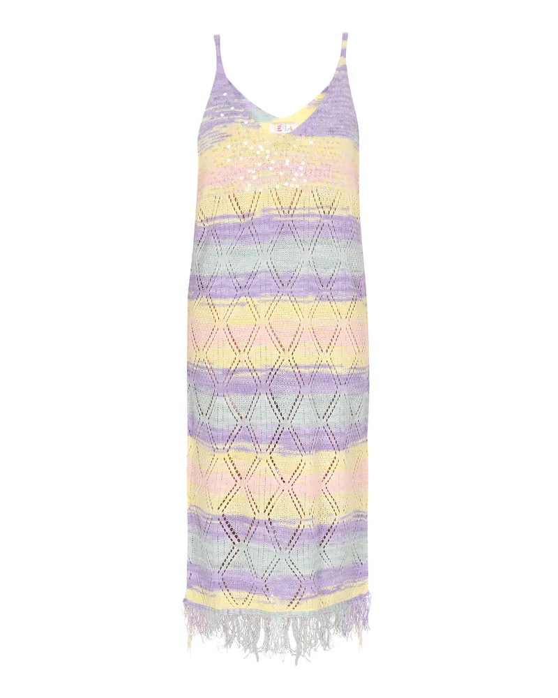 IZIA Kleid Frauen violett mehrfarbig Mehrfarbig