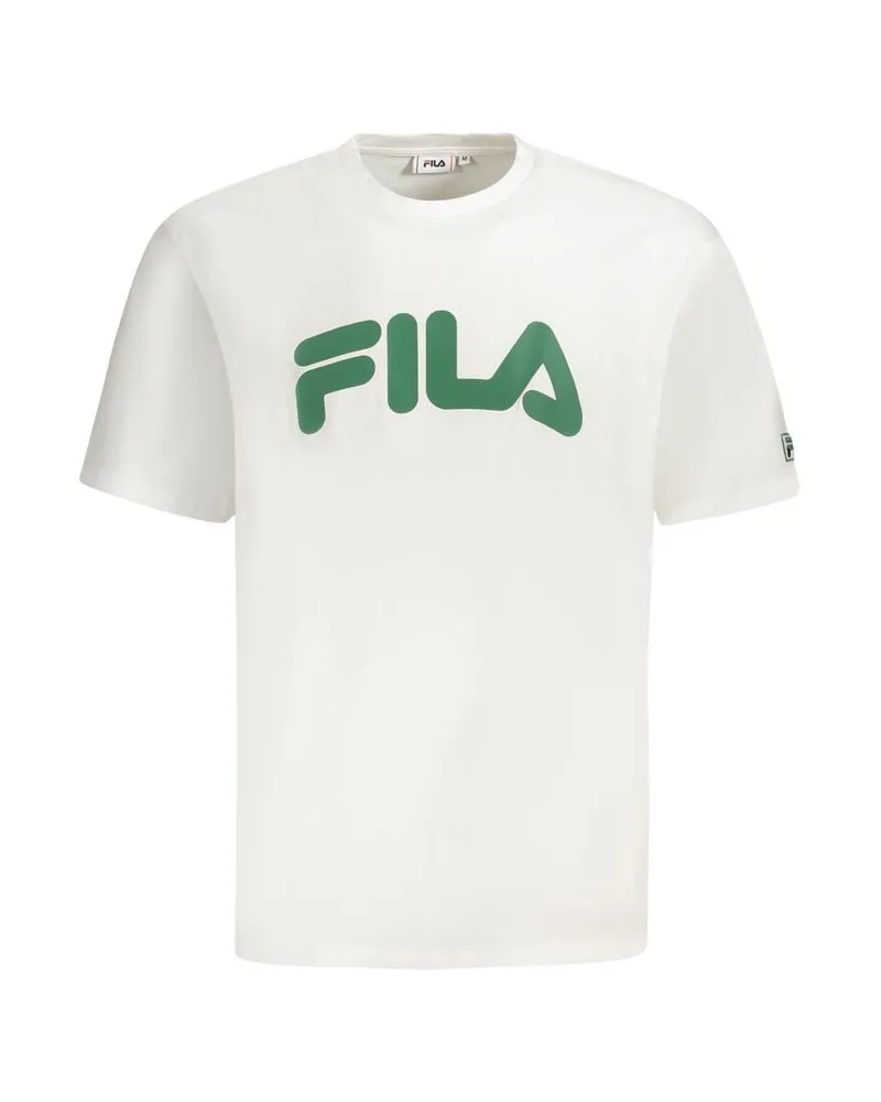 Fila Logo T-Shirt mit kurzen Ärmeln Weiß
