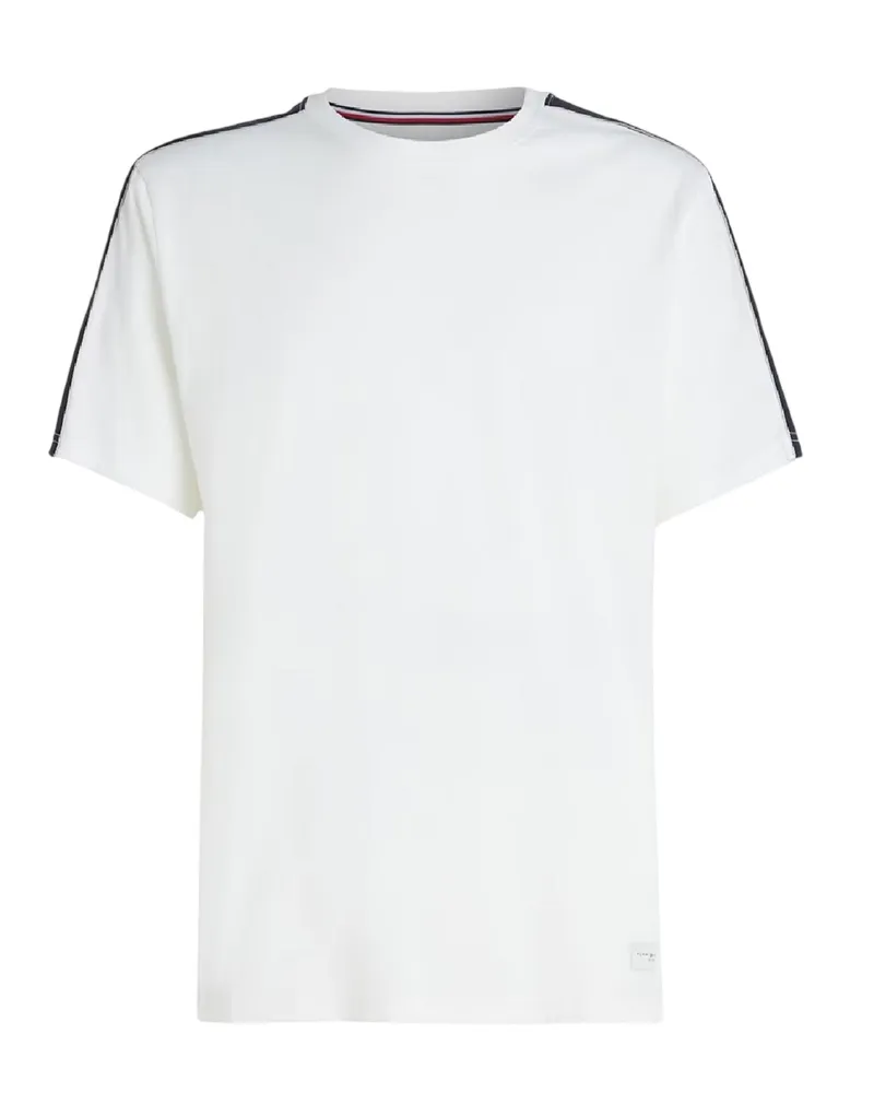 Tommy Hilfiger T-Shirt für Herren, Regulär, kurzärmlig (Ecru Ecru