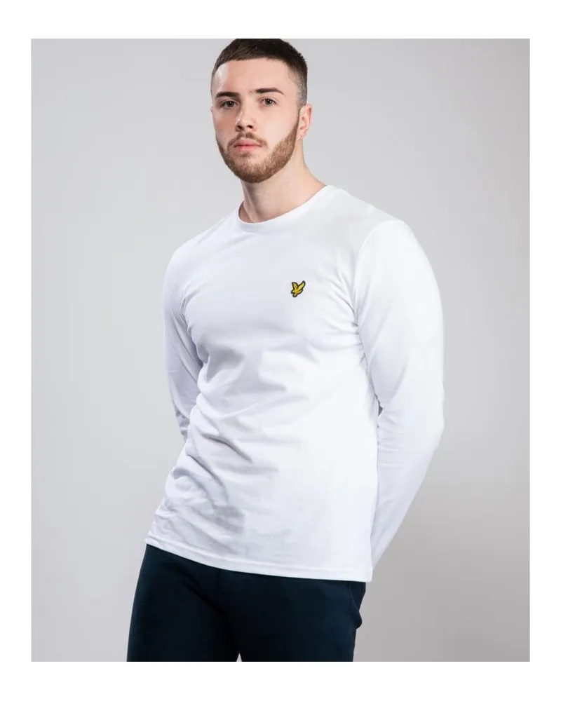 Lyle & Scott LS T-Shirt mit Rundhalsausschnitt Weiß