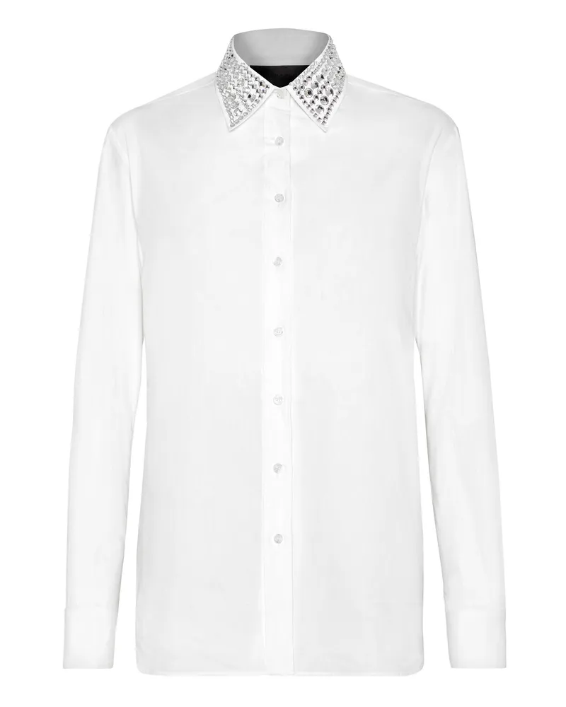 Philipp Plein Hemdbluse Weiß