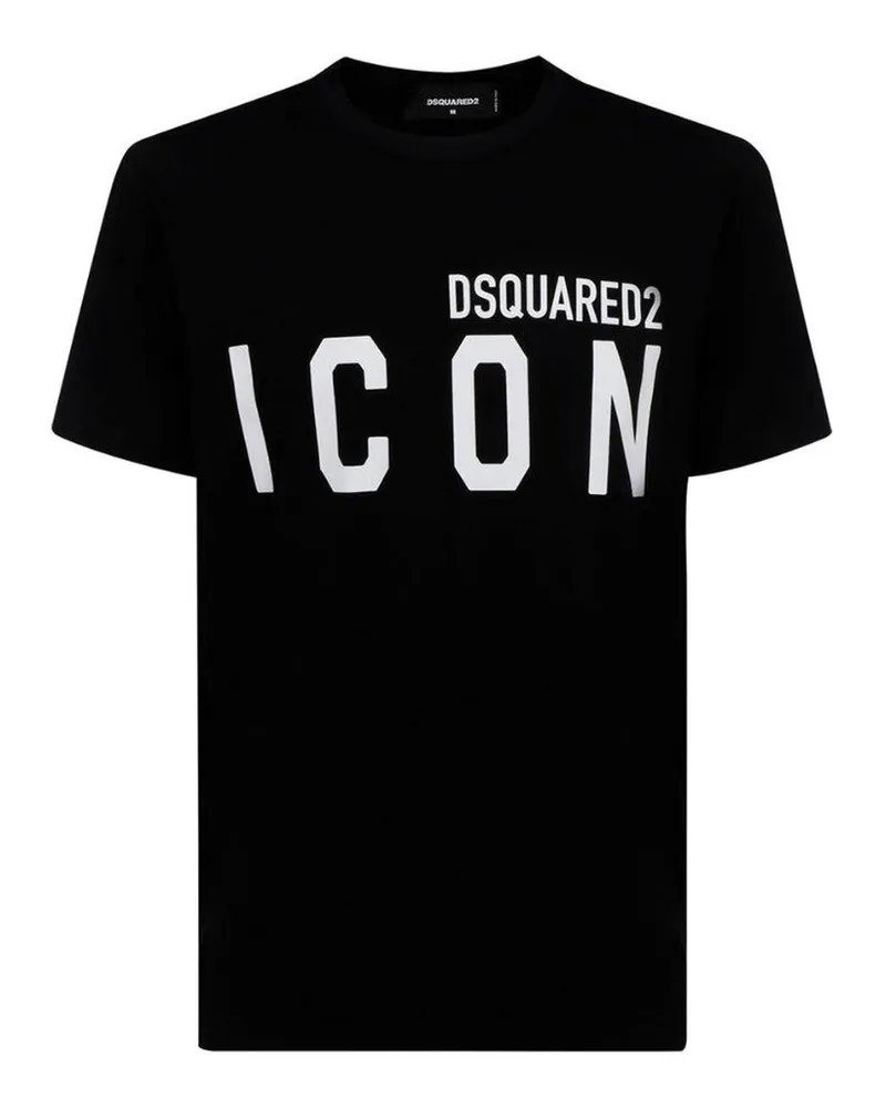 Dsquared2 Cool" T-Shirt für Herren/Damen Unisex, Logo (Schwarz/Weiß Schwarz