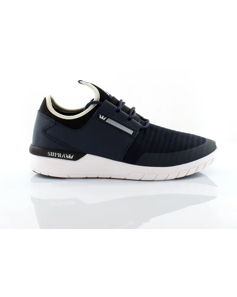 Supra Footwear Flow Run Blue Textile Herren Running Trainer 08021 401 Blau