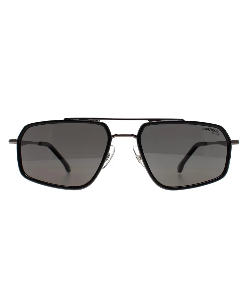 Carrera Aviator Herren-Sonnenbrille 338/S, dunkel ruthenium polarisierend - Grau Grau