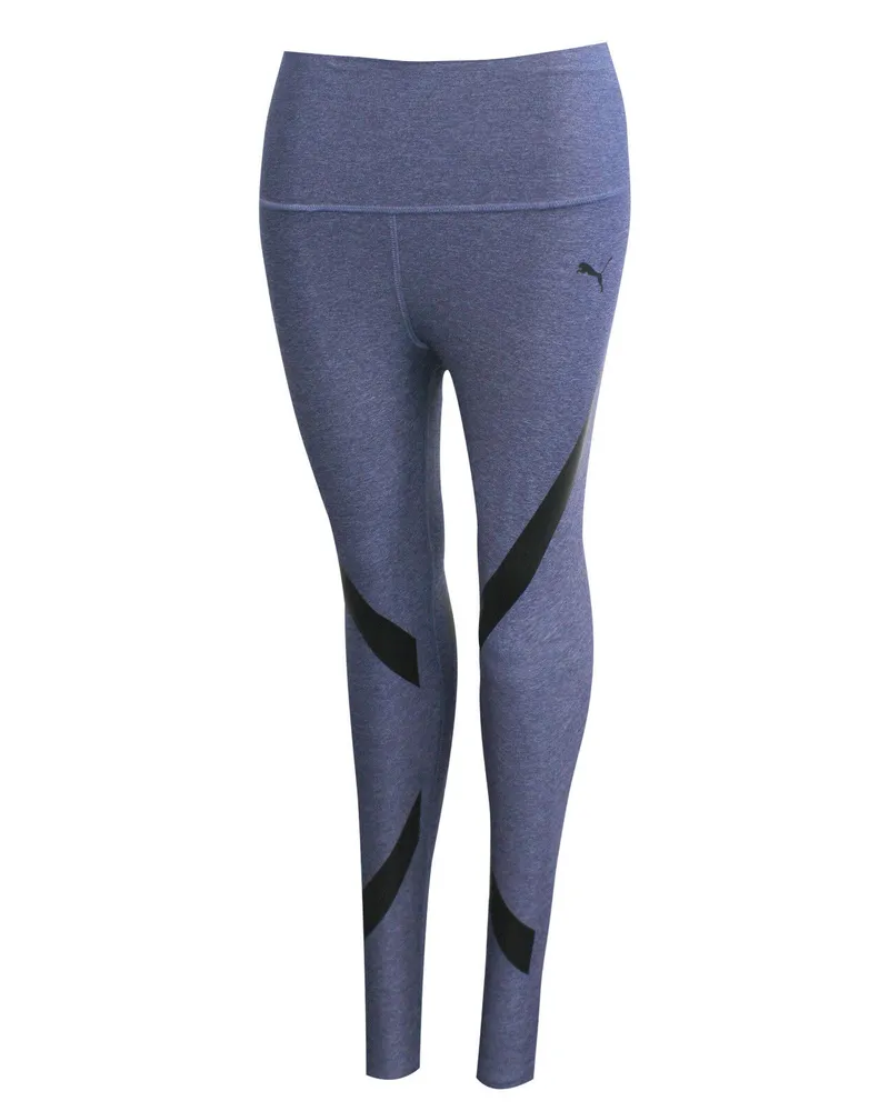 Puma Womens Power Form Graphic Leggings Fitness Fitnessstudio enge Blau 513096 03 A76B Blau