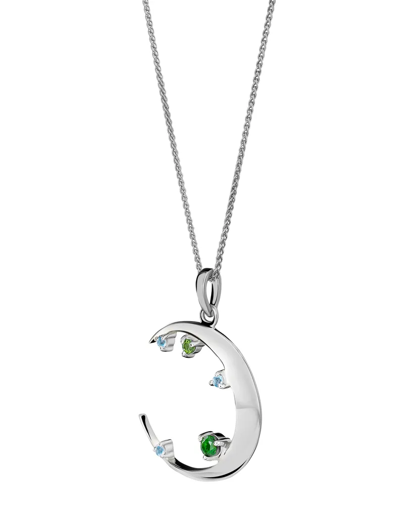 Orphelia Eline' Damenkette mit Anhänger aus 925er Sterlingsilber – Silber ZH-7497 Silber