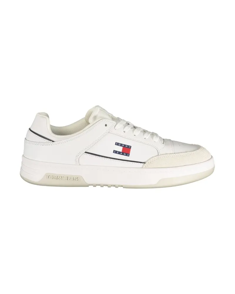 Tommy Hilfiger Weiße Polyurethan Herren Sneakers Weiß