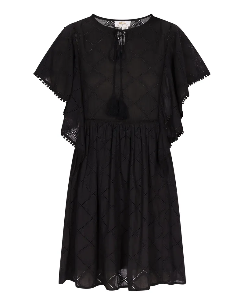Usha Kleid Damen schwarz Schwarz