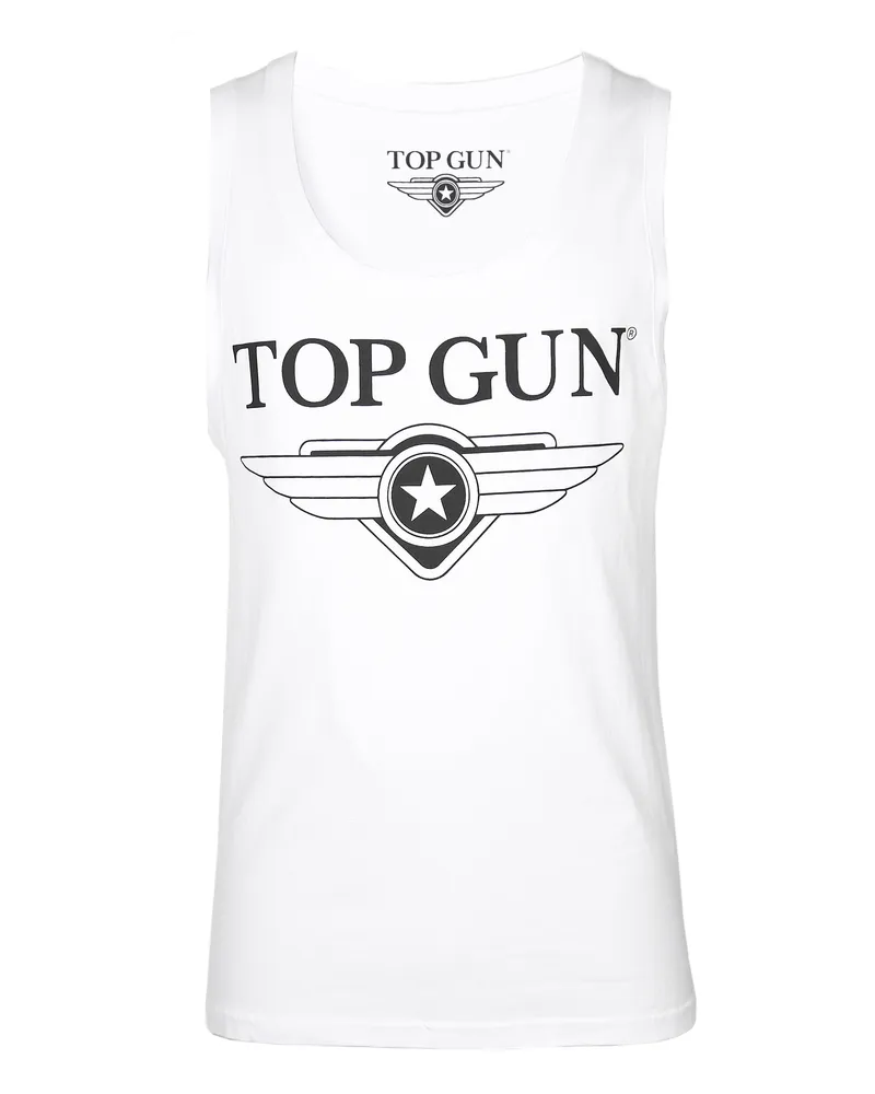 Top Gun Tank Top Engine TG20191002 Weiß