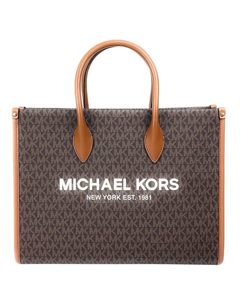 Michael Kors Mirella Medium East West Tote Braun