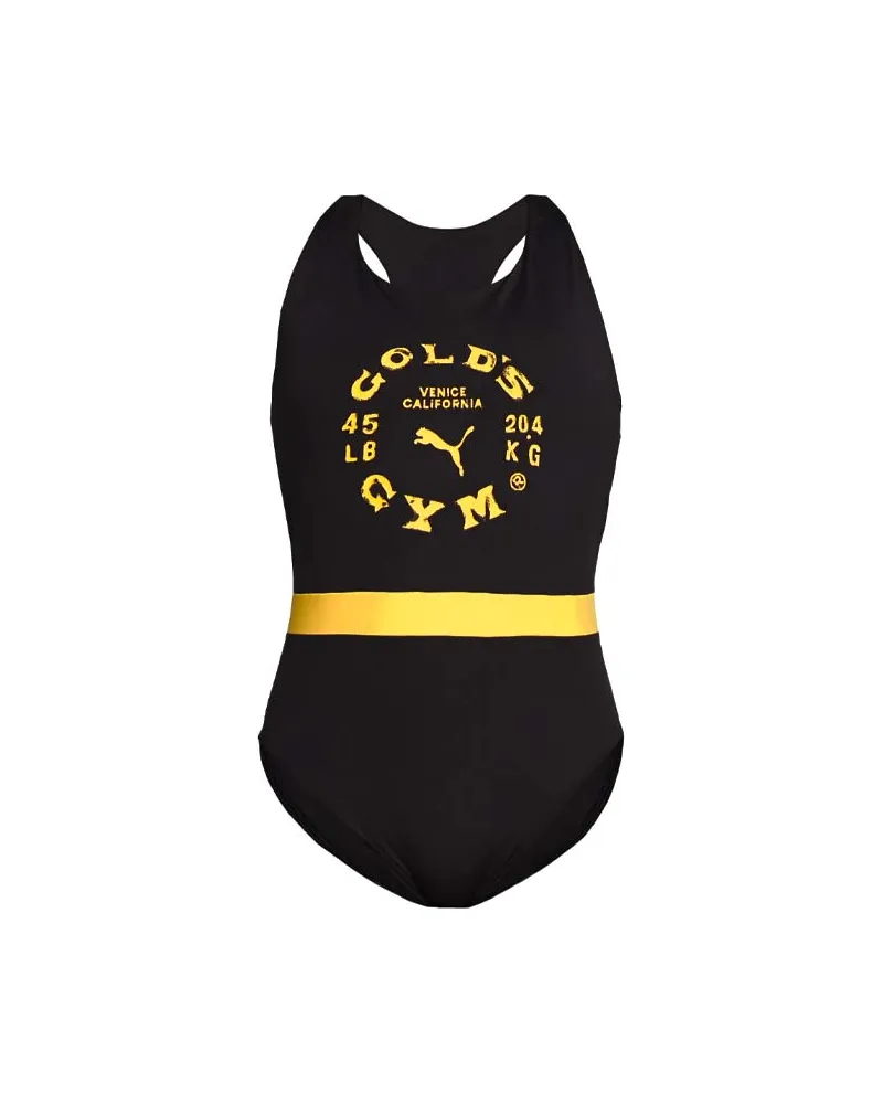 Puma X Golds Gymnastik Black Bodysuit Schwarz