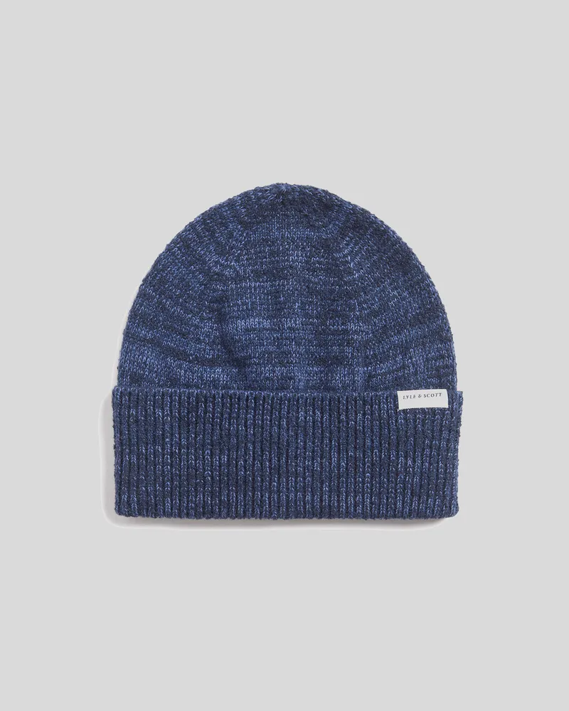 Lyle & Scott Multi Marl Beanie - Marineblau Marineblau