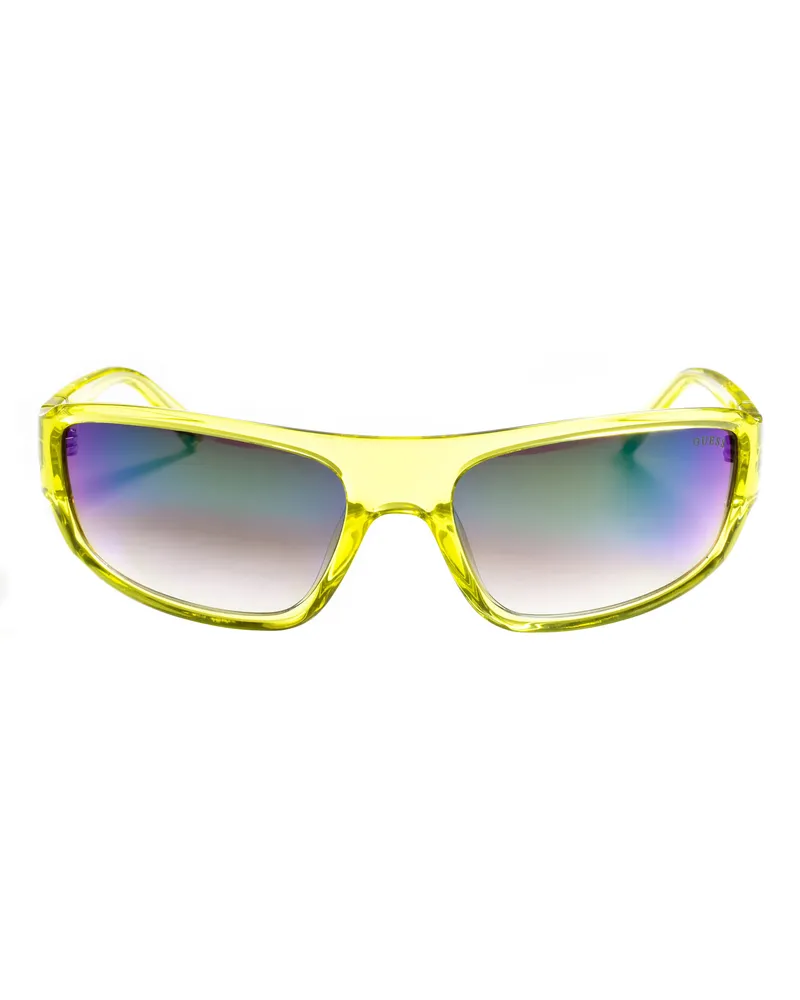 Guess Damen-Sonnenbrille aus Acetat in rechteckiger Form GU00080 Gelb