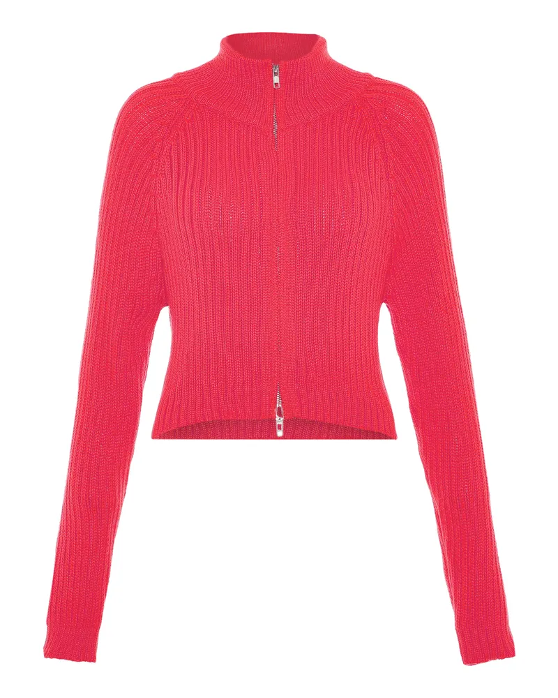 My Mo Strickjacke Damen Rosa Rosa