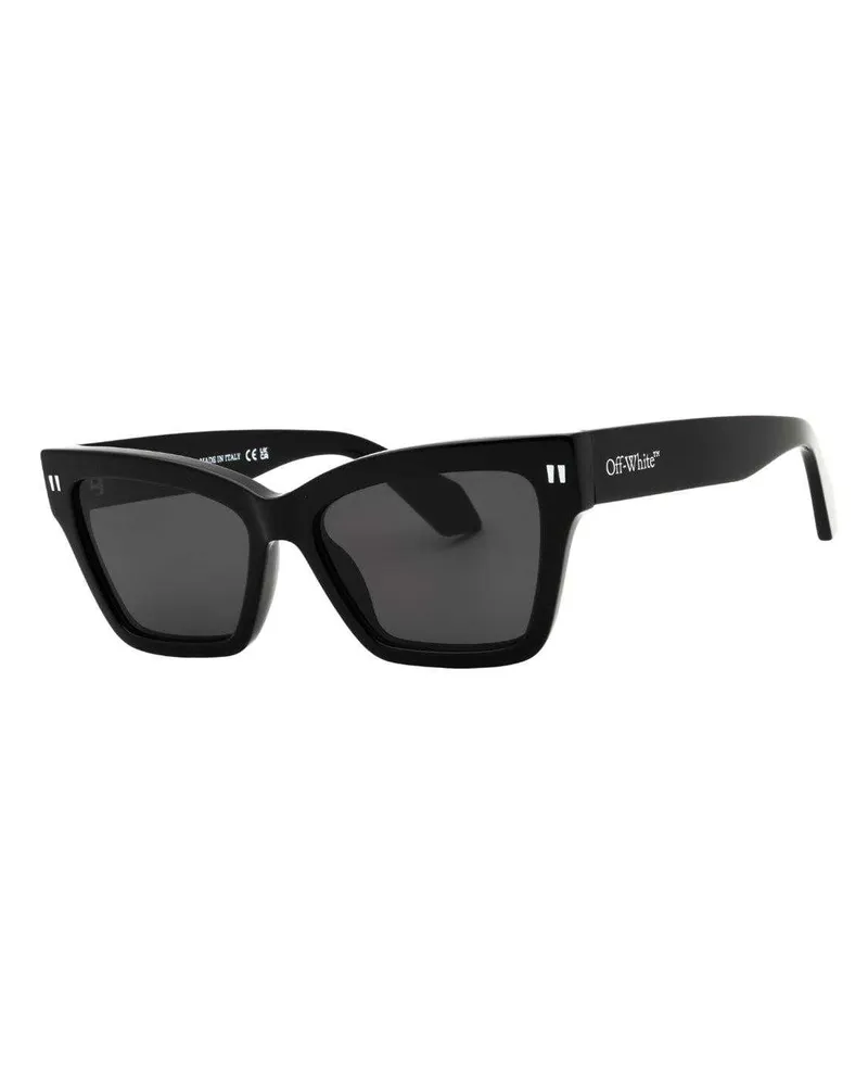 OFF-WHITE Off White - "Cincinnati" Sonnenbrille für Herren/Damen Unisex (Schwarz/Dunkelgrau Schwarz