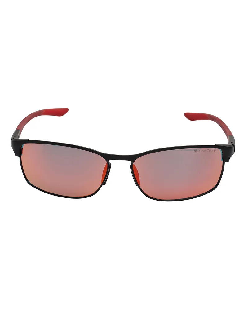 Nike Herren Rechteckige Moderne Metall Sonnenbrille M DZ7366 Schwarz