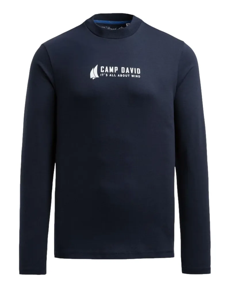 CAMP DAVID Langarmshirt Dunkelblau