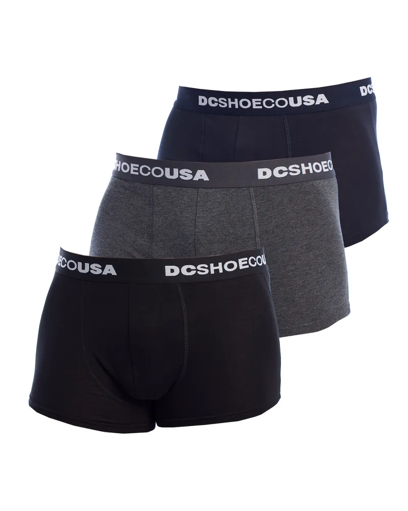DC Shoes 3er-Pack Baumwoll-Boxershorts für Herren Schwarz