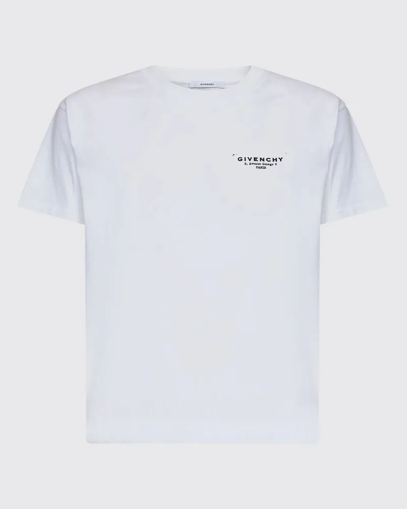 Givenchy Logo-Print T-Shirt mit kurzen Ärmeln Weiß