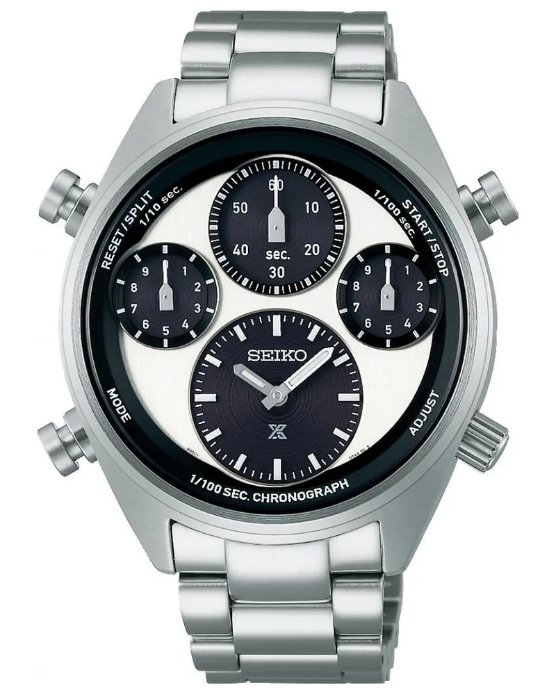 Seiko SFJ001P1 Herren Prospex Speedtimer Uhr Silber