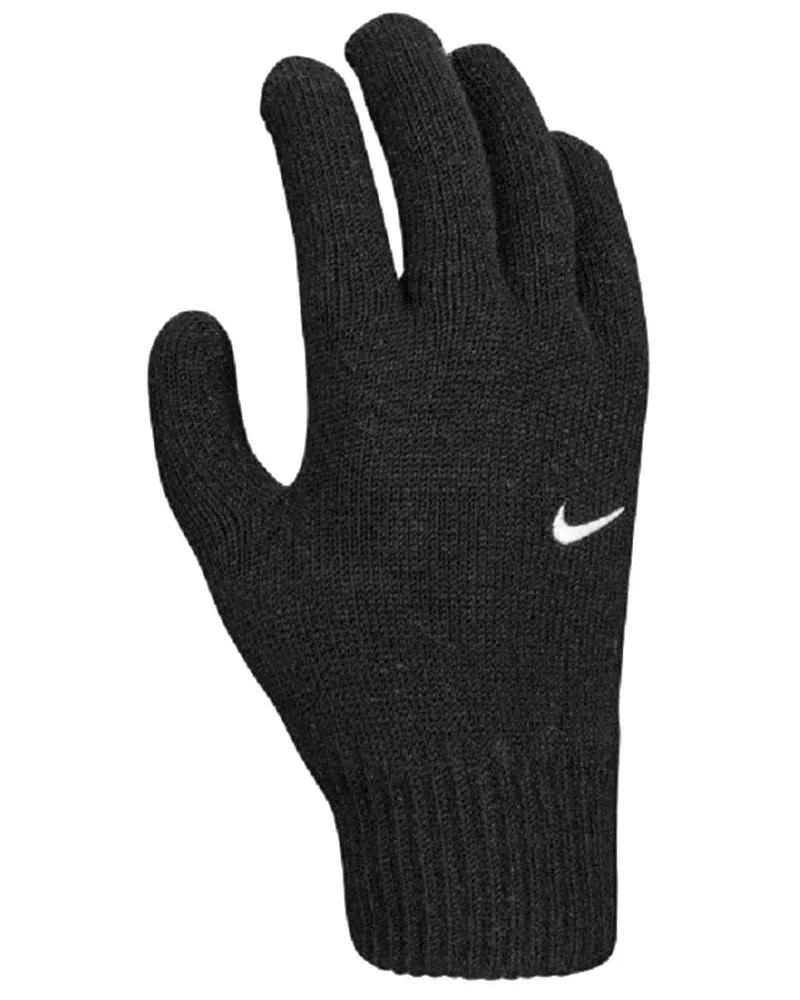 Nike Herren Tech Grip 2.0 gestrickte Swoosh-Handschuhe (Schwarz Schwarz