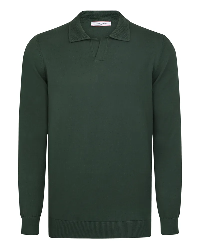 Felix Hardy Pullover mit Polokragen, ohne Knopfleiste - Dunkelgrün Dunkelgrün
