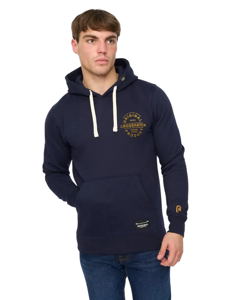CrossHatch Cresswell" Kapuzenpullover für Herren (Marine Marineblau