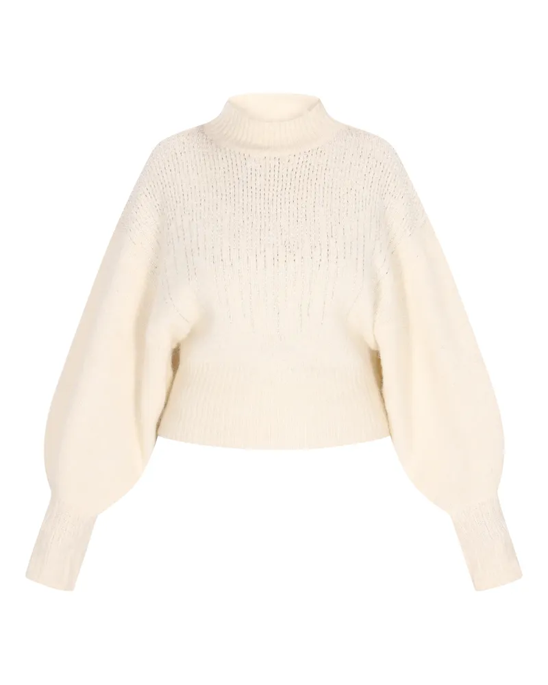FAINA Pullover Frauen cremefarben Wollweiß