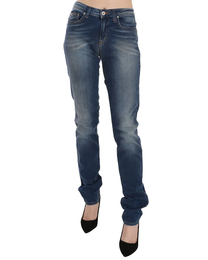 Fiorucci Gerade geschnittene Jeans Mittelblau