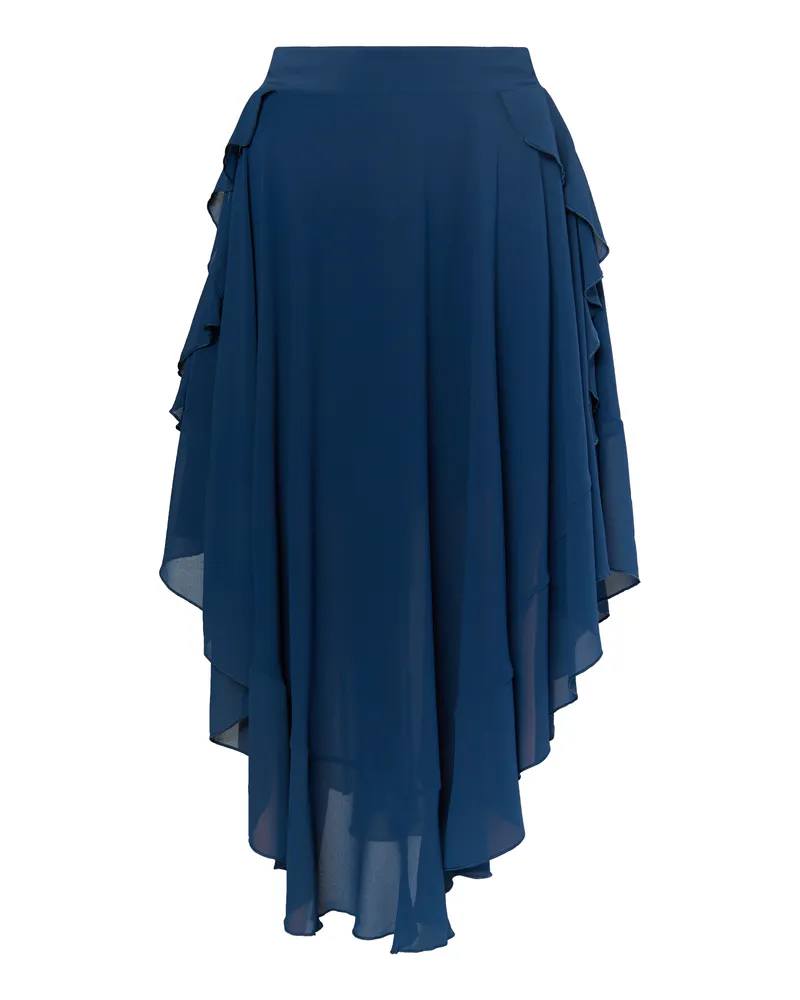 FAINA Midirock Damen Marine Marineblau