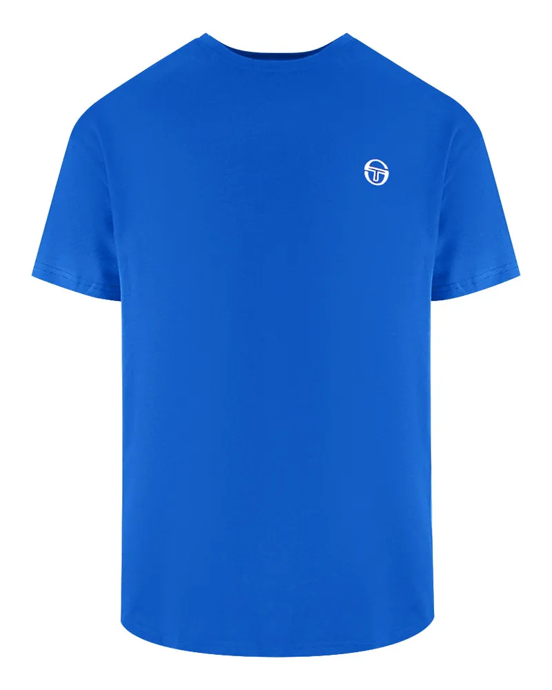 Sergio Tacchini Blaues Einfarbiges T-shirt Dunkelblau