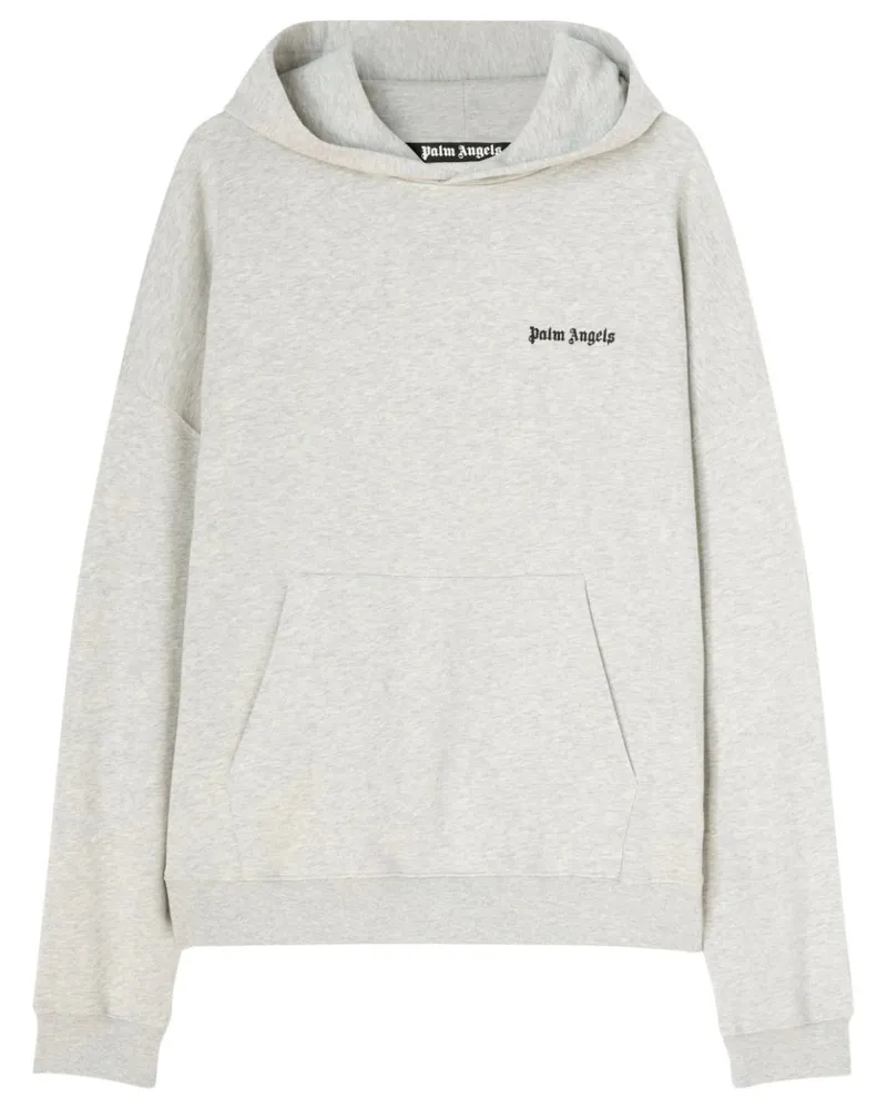 Palm Angels Kapuzenpullover mit aufgesticktem Logo von  in Grau Grau