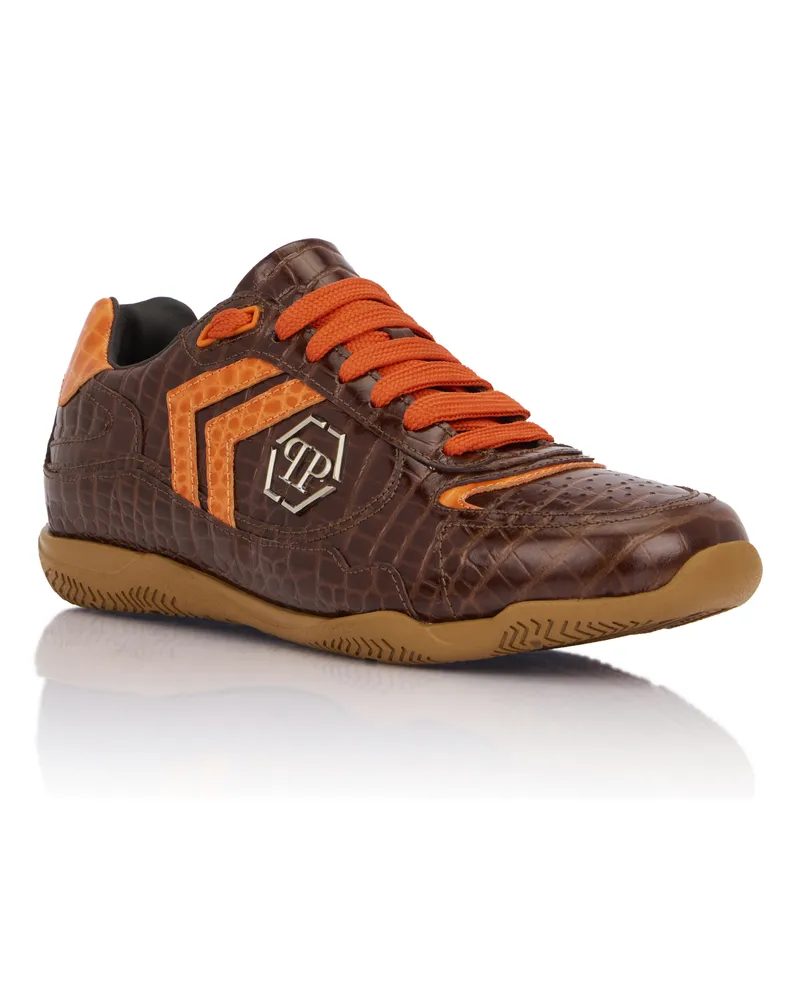 Philipp Plein Low-Top Sneakers Pit-$Top Cocco Braun