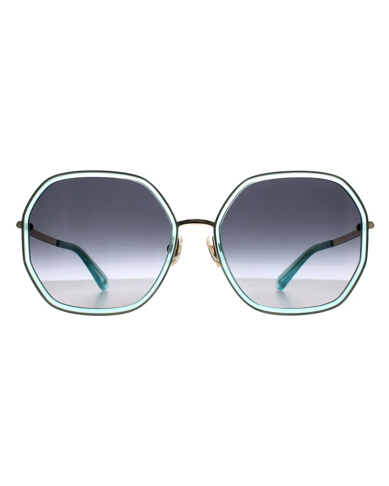 Kate Spade Square Womens Blau Gold Grau Gradient Nicola/G/S Blau