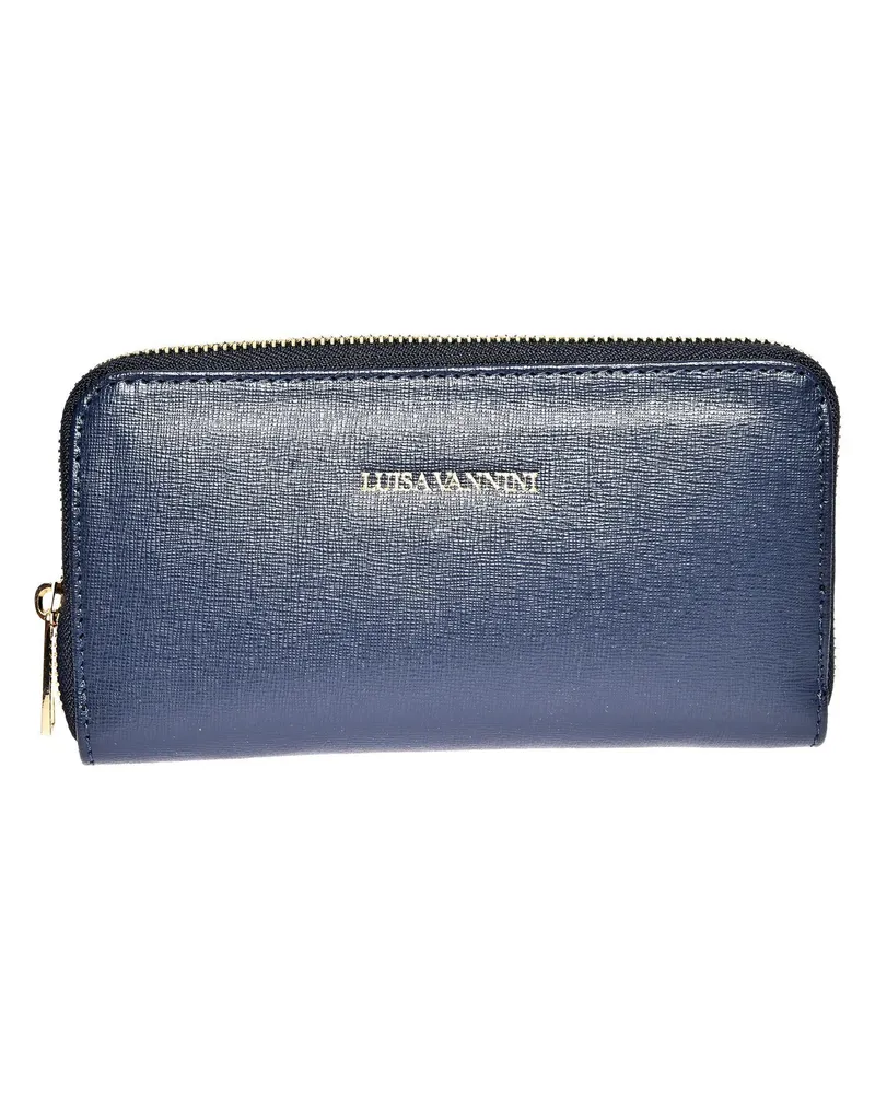Luisa Vannini Blau Rindsledertasche Blau