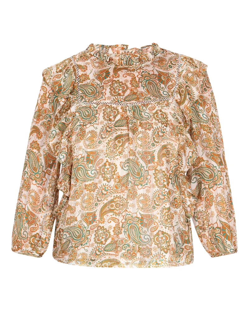 Usha Bluse Frauen creme mehrfarbig Creme