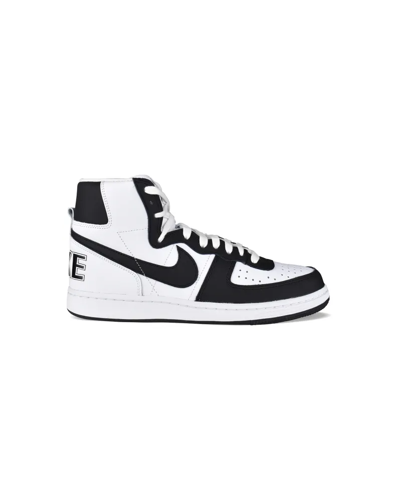 Comme des Garçons Hohe Sneakers Terminator Weiß Weiß