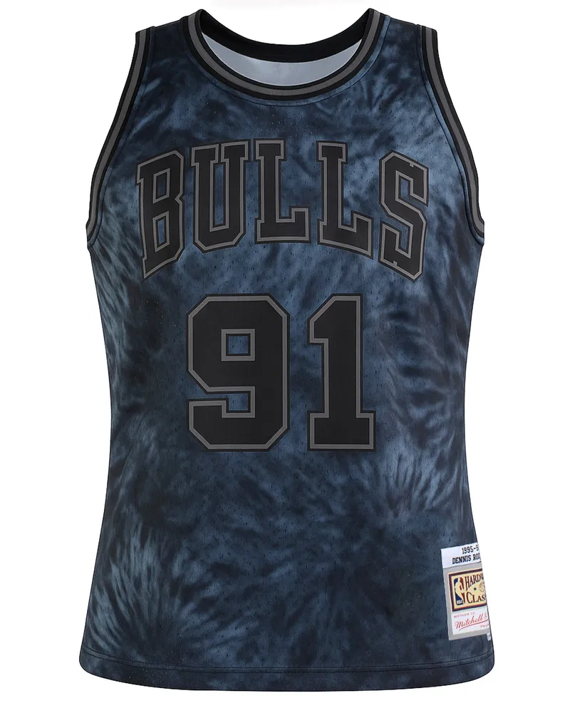 Mitchell & Ness NBA Chicago Bulls 91 Rodman Swingman Trikot Dunkelblau