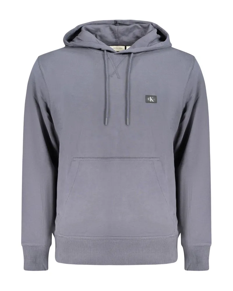 Calvin Klein Regular Fit Hoodie Ck Logo Dunkelgrau