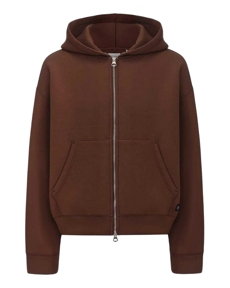 Firetrap Hoodie mit durchgehendem Reißverschluss für Herren (Braun Braun