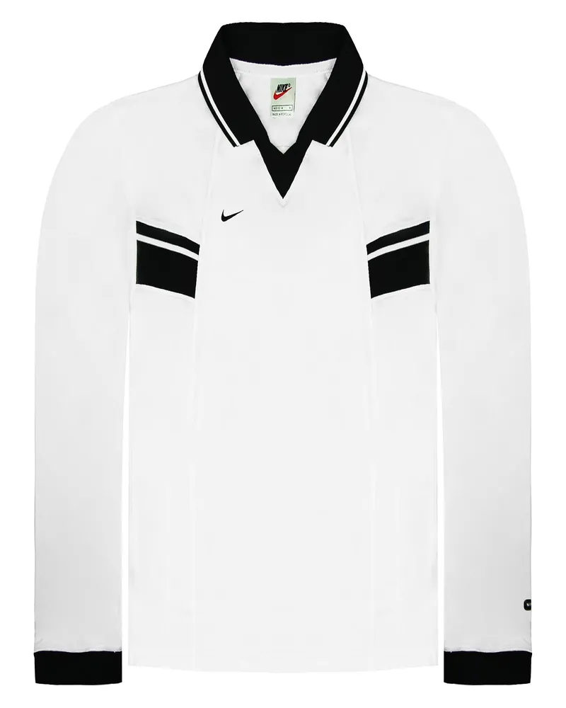Nike Dri-FIT Damen Poloshirt Weiß/Schwarz Schwarz