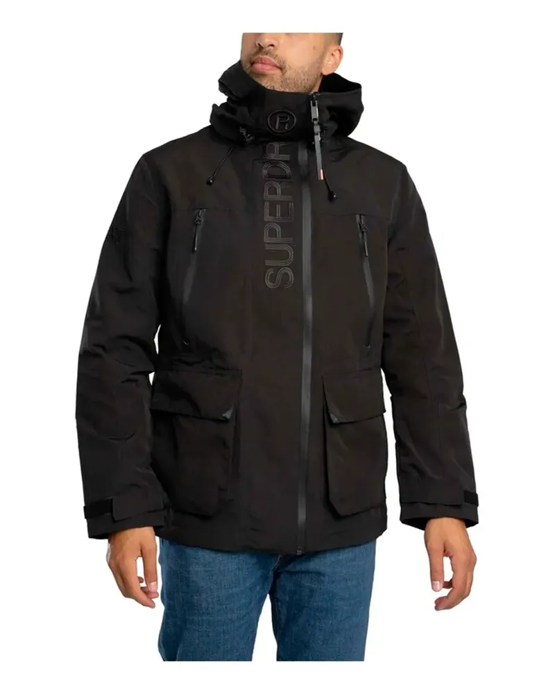 Superdry. Ultimate-Windjacke für Herren Schwarz