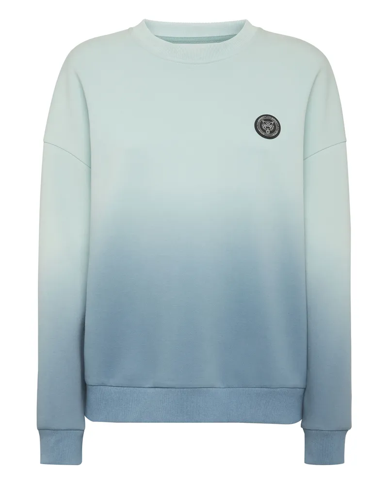 Philipp Plein Hoodie Degrade Hellblau