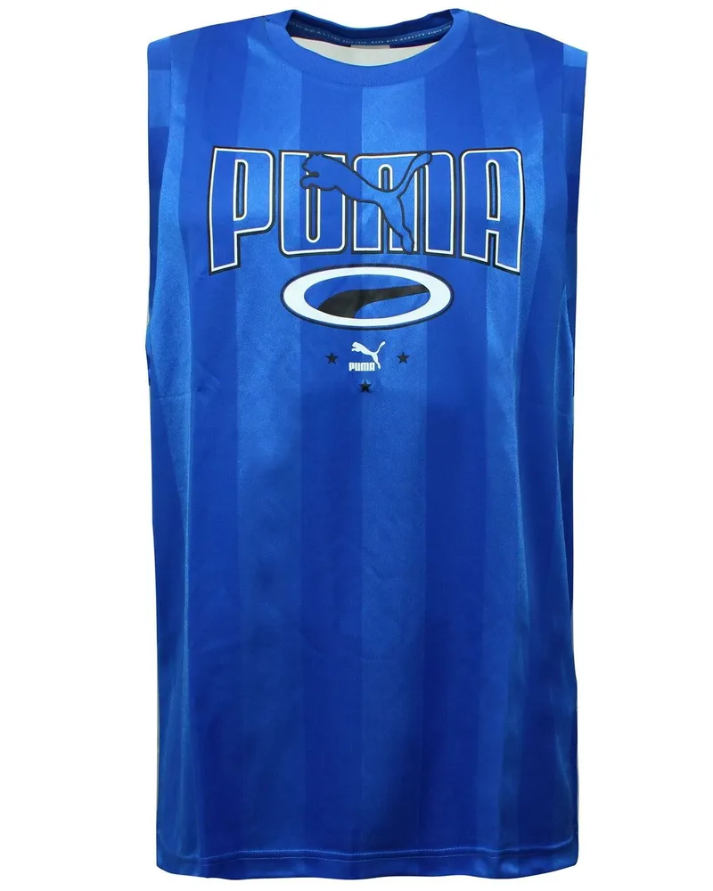 Puma 90S Retro Tanktop Casual Graphic Weste Blau - Herren - Herren Blau