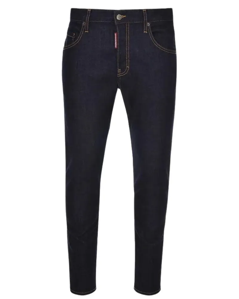 Dsquared2 Herren Italienische Adresse Logo Jeans (Marineblau Marineblau