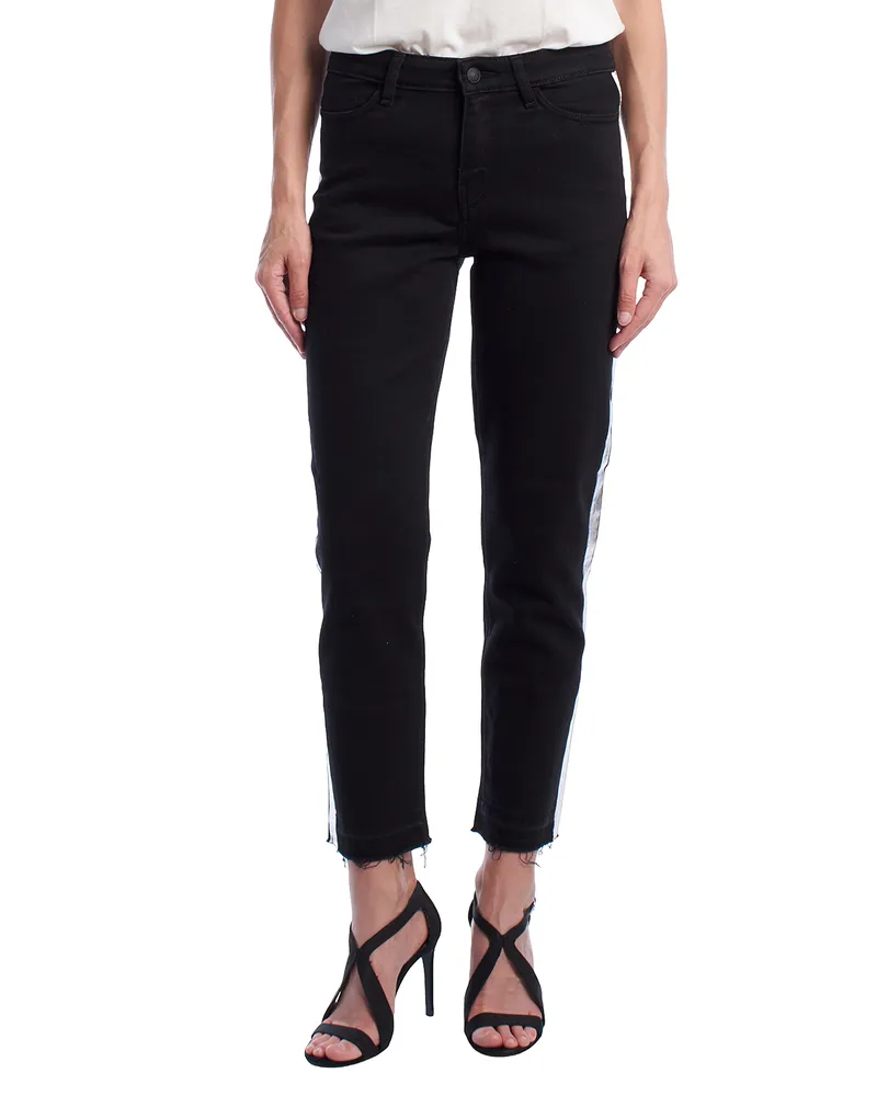 Zadig & Voltaire SJCT3001F Damen-Jeans mit geradem Bein Schwarz