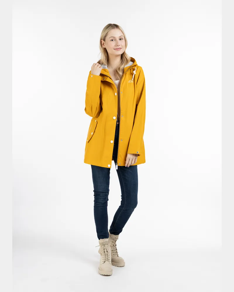 IceBound Regenjacke Damen Senf Senfgelb